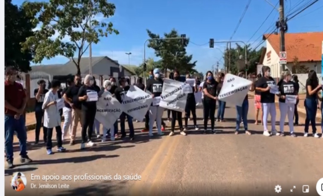 Servidores da UPA da Sobral fecham Avenida contra a terceirização da unidade